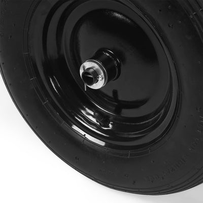 2 -hjulets trillebørgalvaniseret stål 100L 150 kg pneumatiske dæk