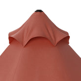 Parasol Maui Terracotta 3,3 m med krumtaphåndtag