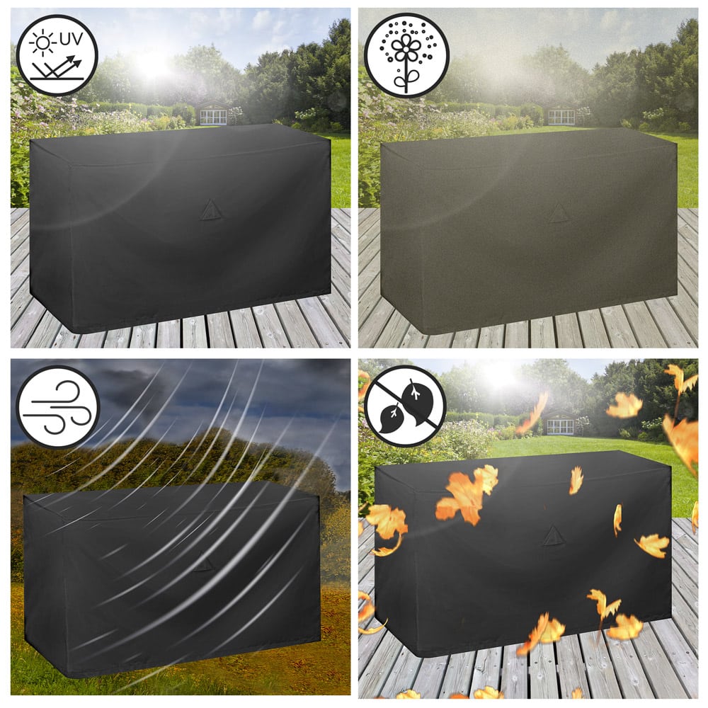 Garden Bench Cover Anthracite Oxford 162x65x88cm