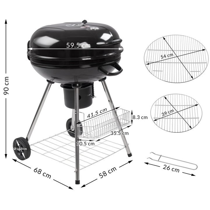 Kedel kul grill 90x58x68 cm