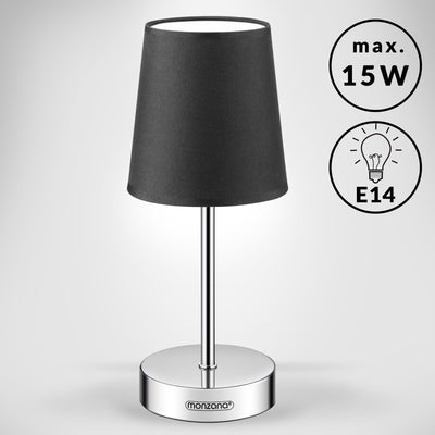 Bedside Lamp Lumière Anthracite 32x13x13cm