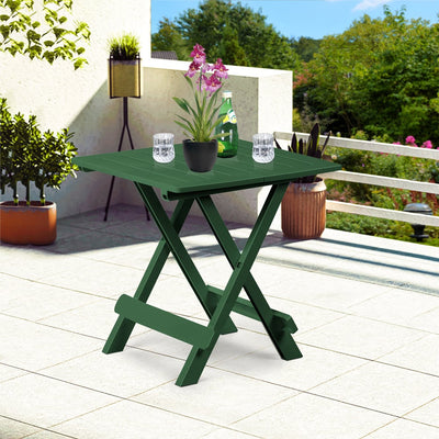 Foldet bord adige grøn plast 45x43x50cm