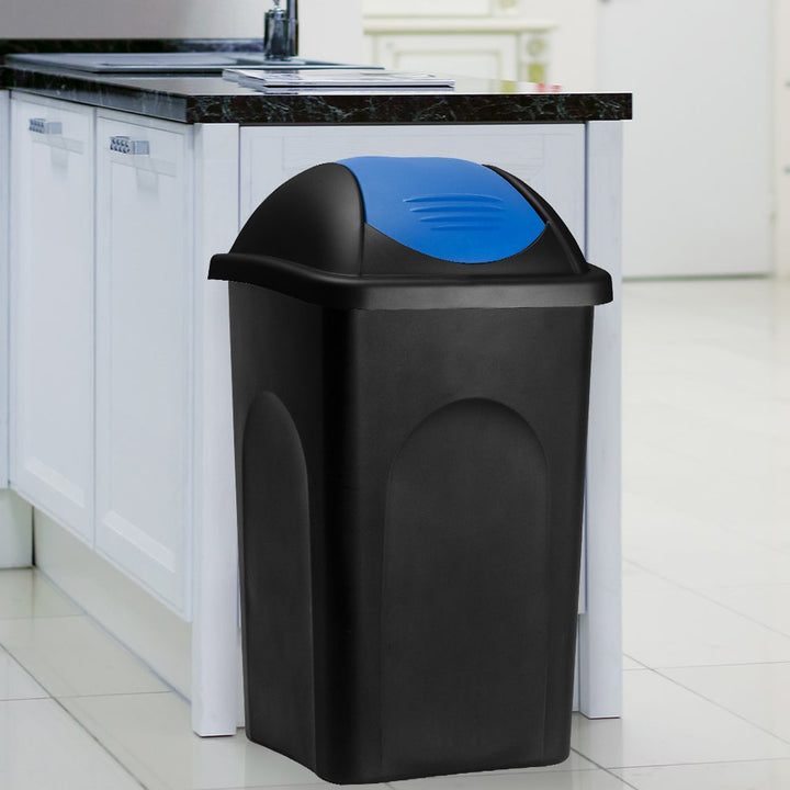 Dustbin sort/blå plast 60L