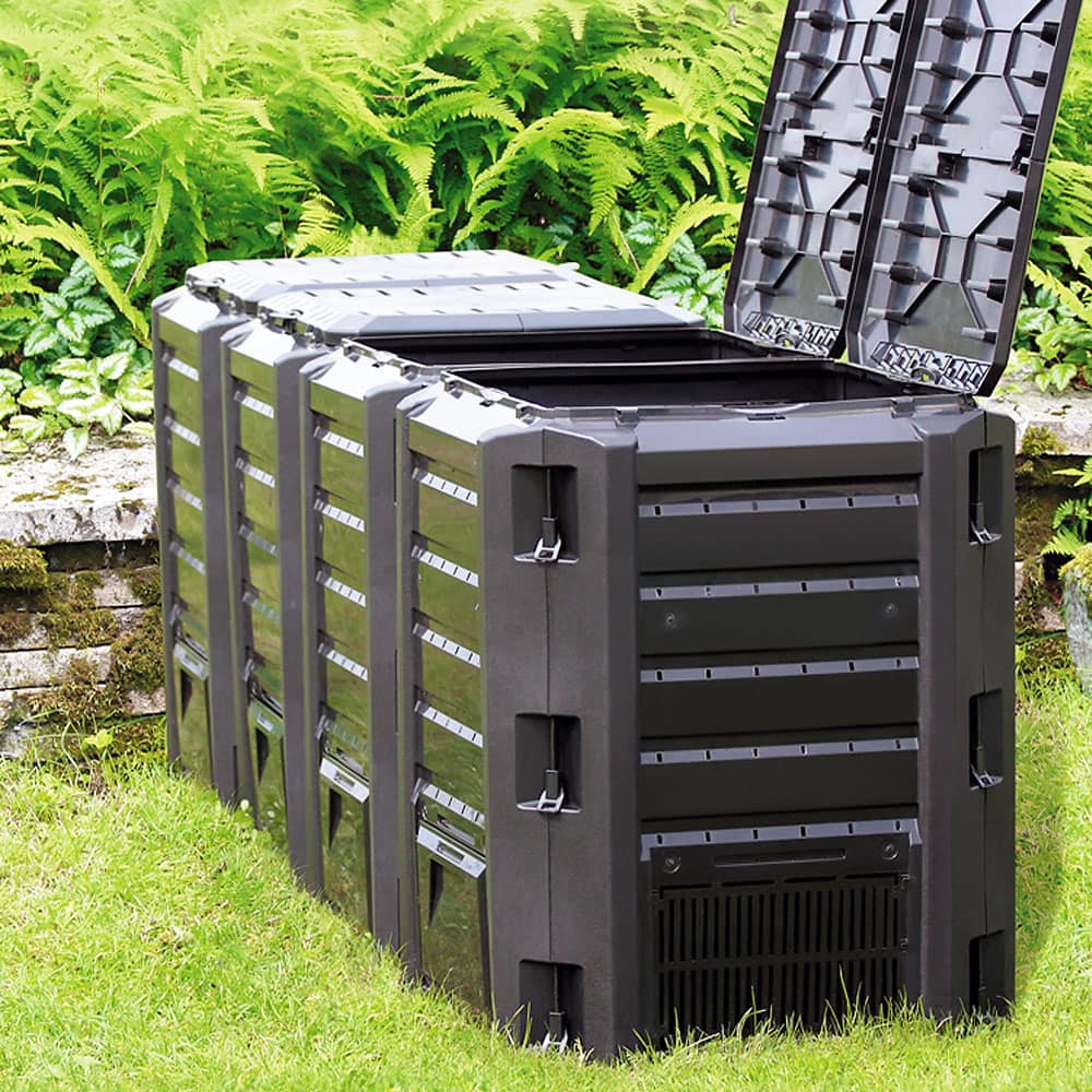 Hotbin Composter Black 380L 72x72x83cm