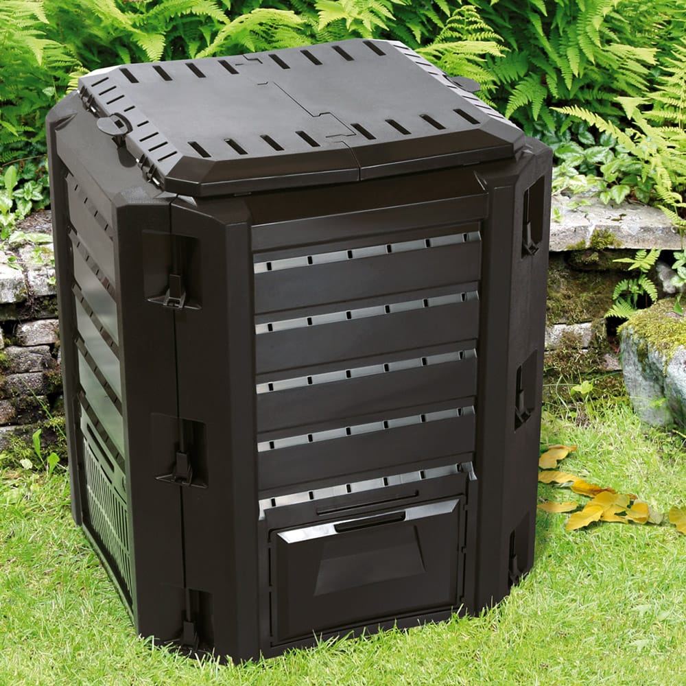 Hotbin Composter Black 380L 72x72x83cm