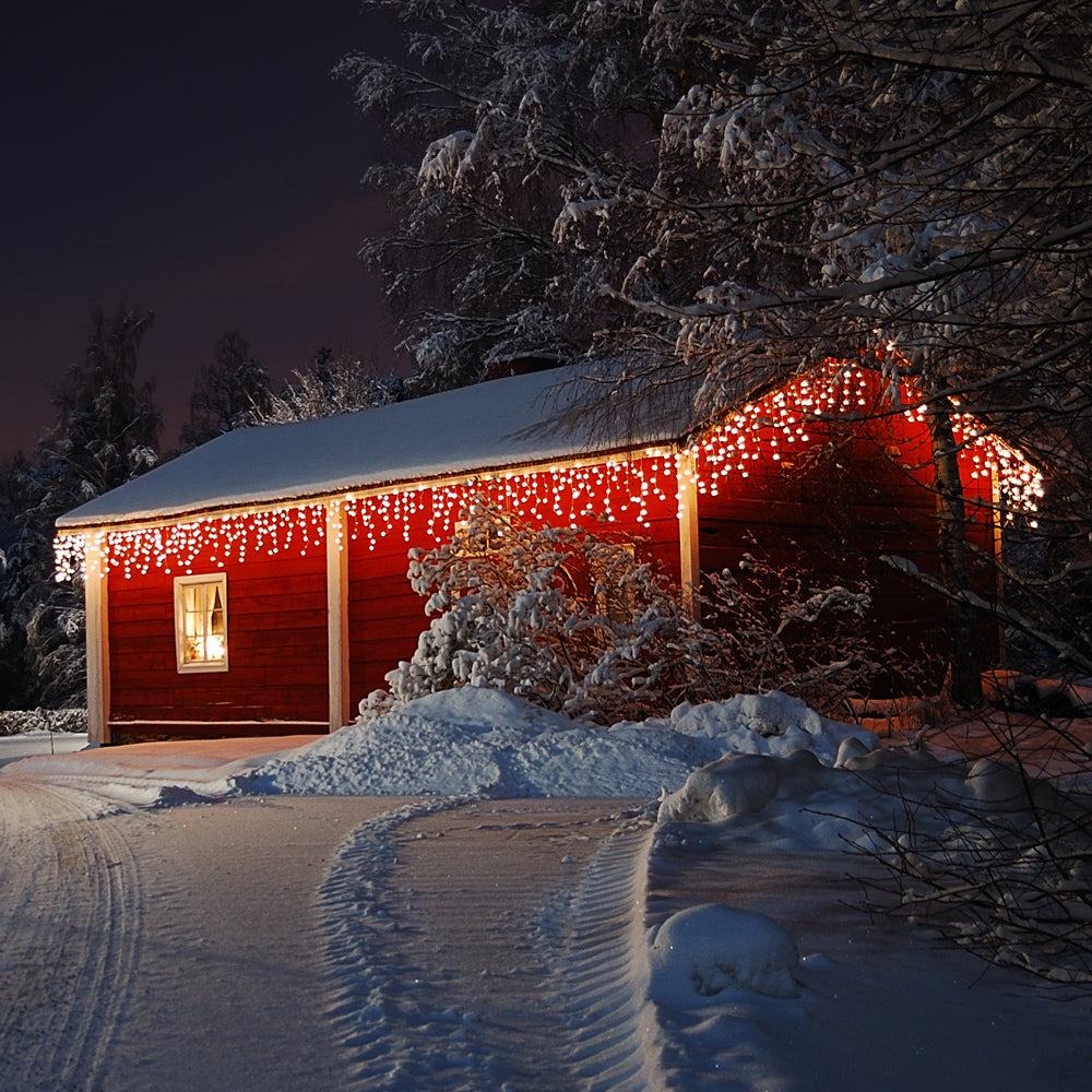 Icicle Lights Warm White 10m udendørs med fjernbetjening