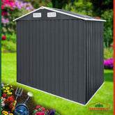 Garden Shed Anthracite Metal 8x10ft