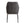 Spisebordstol / køkkenstol i mørkegrå stof / metal, polstret