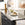 Køkkenø i skandinavisk stil, stålbordplade, 107x46x94 cm, sort