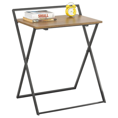 Smart foldebord / skrivebord til små rum, 63 x 45 x 77 cm, brun
