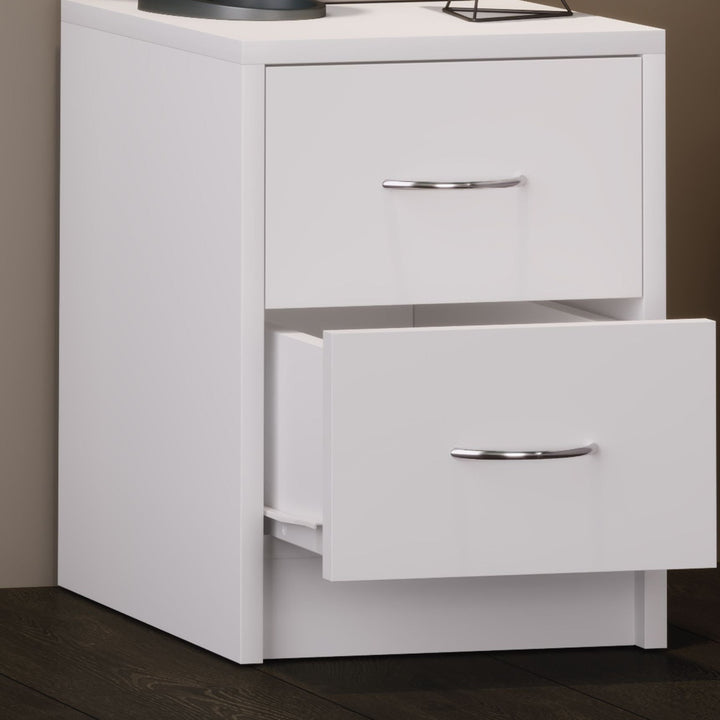 Funktionelt sengebord, 40 x 30 x 35 cm, hvid